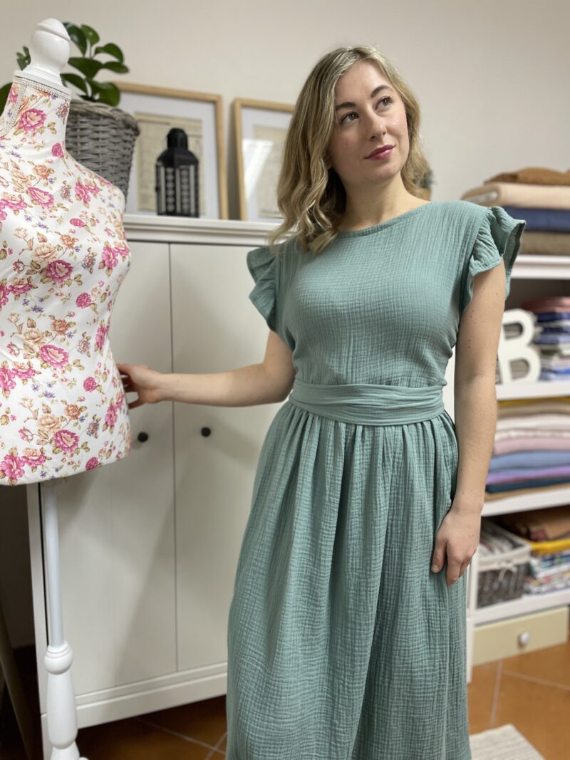 Vázací šaty z mušelínu NELLA